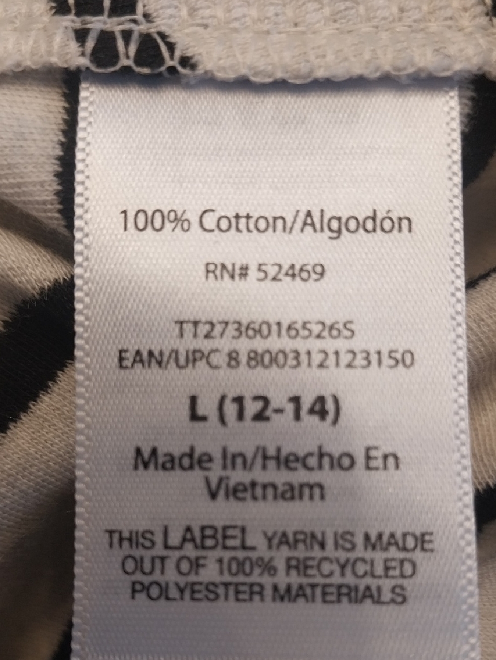 Time & Tru NWT Seamed Midi Dress Cotton Size Large 12/14 Grey Black Stripes Chic - Picture 10 of 12